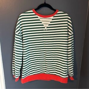 French terry crewneck sweatshirt women’s small drop shoulder oversized